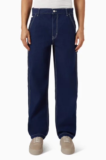 Darted Carpenter Jeans in Denim