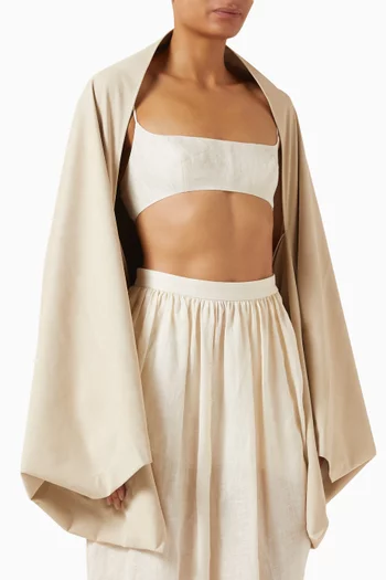 Rocco Oversized Cape in Suede