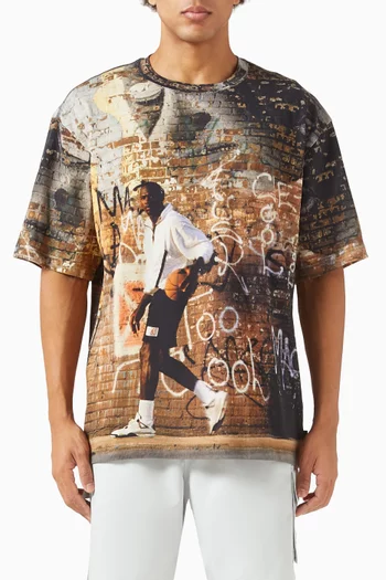 تي شيرت آير جوردان 85 بطبعة قطن