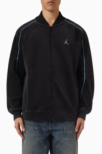 Brooklyn Track Jacket in Velour