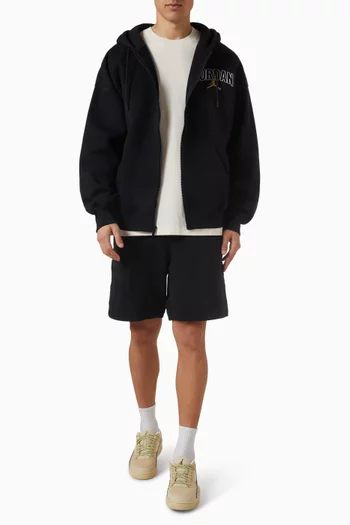 Brooklyn Oversized Zip Hoodie in Fleece