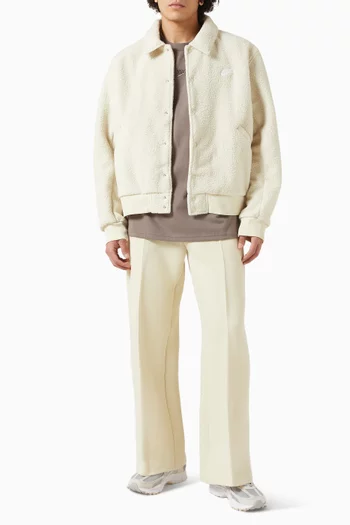 Coaches Jacket in Sherpa-fleece