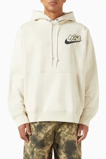 Graphic Solo Swoosh Hoodie in Cotton-fleece