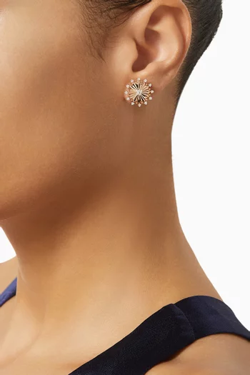 Ra Sunchaser Diamond Earrings in 18kt Rose Gold