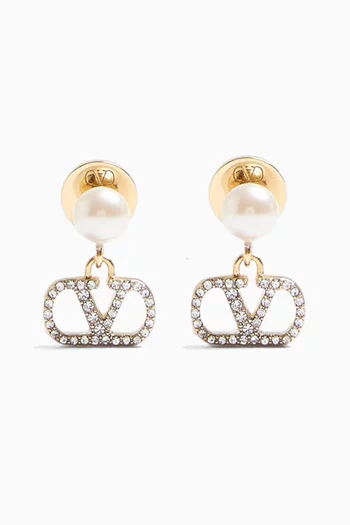 VLOGO Swarovski® Earrings in Metal