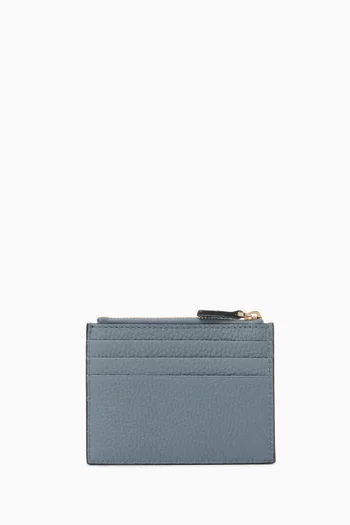 Rockstud Card Holder in Calfskin