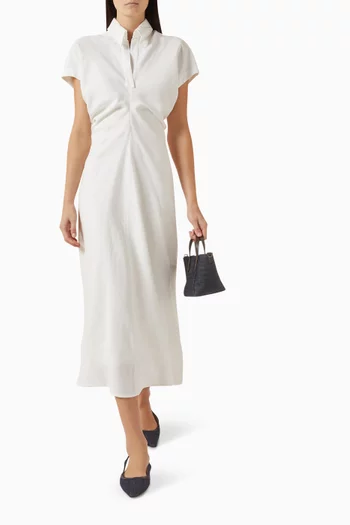 فستان مطرز بخرز مونيلي تويل