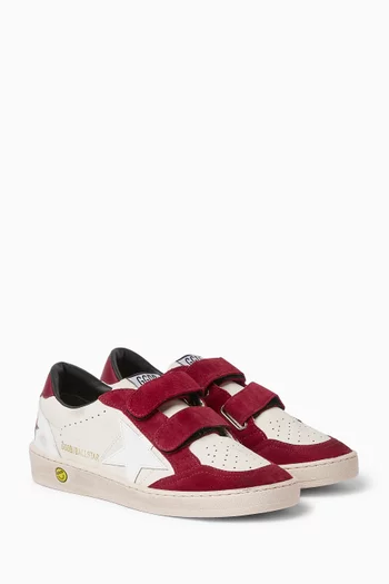 Ball Star Strap Sneakers in Nappa Leather & Suede