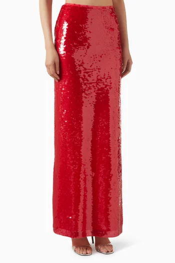 تنورة مريميد مطرزة بالترتر