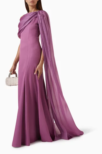 Drape Shawl Dress
