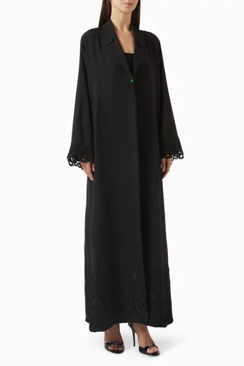 Zainah Circle Abaya in Polycrepe