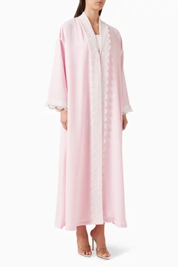 Zainah Cut Abaya in Poly-crepe