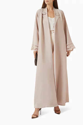 Zainah Circle Abaya in Polycrepe