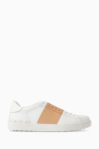 Open Sneakers in Leather