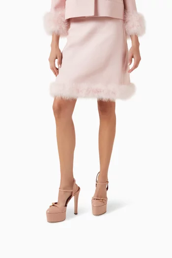 Crasher 145 Platform Pumps in Kidskin Leather