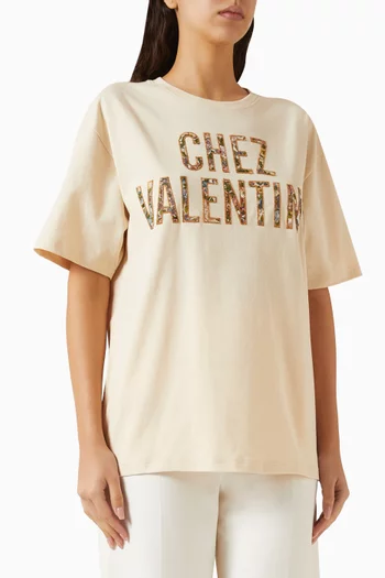 Chez Valentino T-shirt in Cotton Jersey
