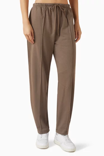 بنطال رياضي بقصة ساق أسطوانية صوف ناعم