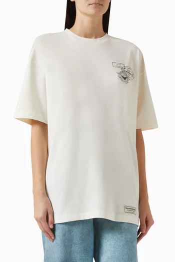 UAE-print T-shirt in Cotton-jersey