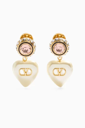 VLogo Signature Pearl Earrings