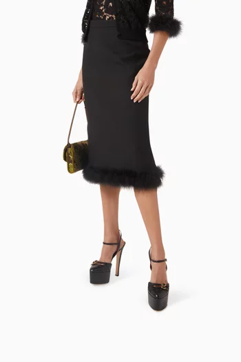 Crasher 145 Platform Pumps in Kidskin Leather