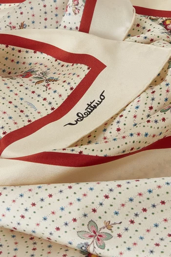 Papier Floreal Scarf in Silk