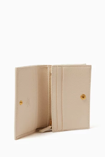 حافظة بطاقات تشيري فيك جلد عجل بارز الملمس