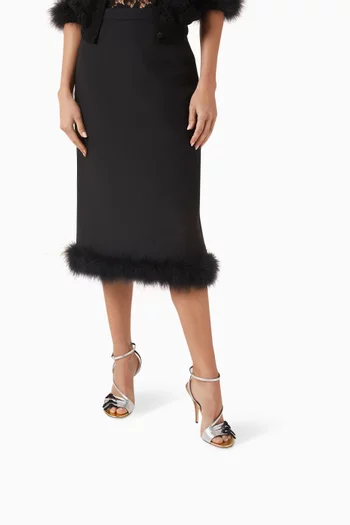 Nodine 100 Sandals in Suede & Laminated Nappa