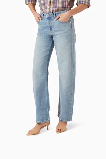 Asmae 55 Mule Sandals in PVC & Metallic Leather