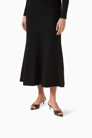 Asmae 55 Mule Sandals in PVC & Leather