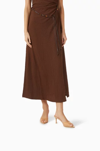 Sizy 70 Mule Sandals in PVC & Metallic Leather