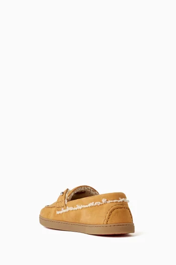 Chambeliboat Shearling Boat Shoes in Calf Leather