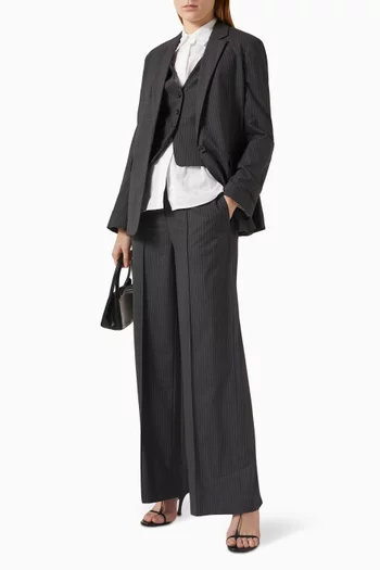 Jennifer Striped Two-in-One Blazer