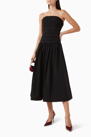 Gale Strapless Dress in Taffeta