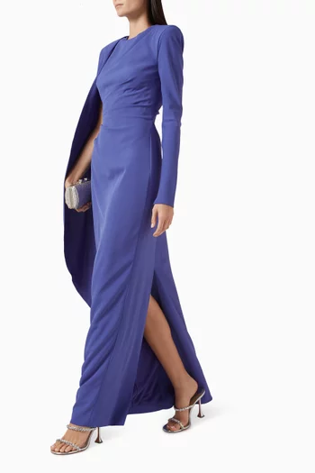 Dion Cape Gown in Twill