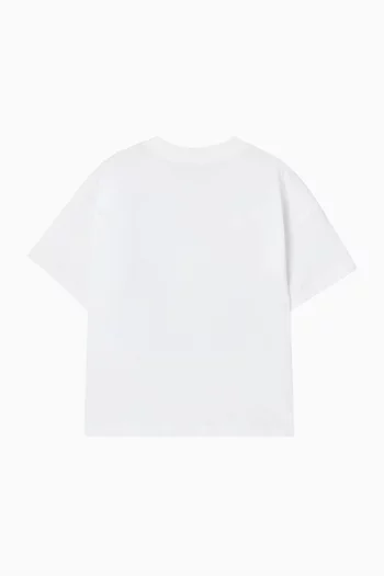 تي شيرت بطبعة صورة حيوان قطن