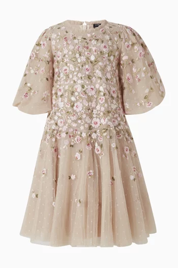 فستان سيلفيا مزين بورود