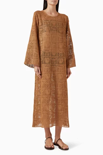 Maxi Kaftan in Crochet