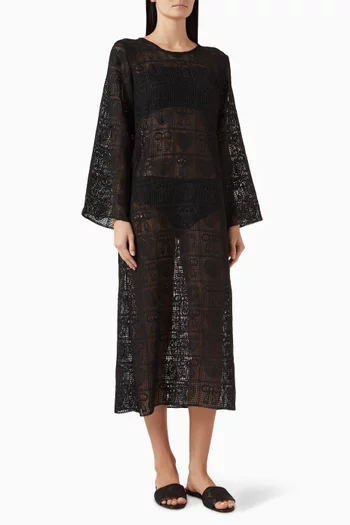 Maxi Kaftan in Crochet