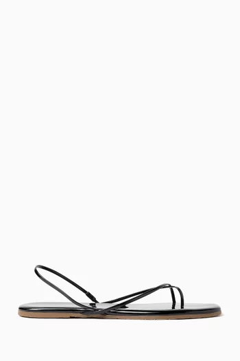 صندل ميلي بكعب مسطح جلد