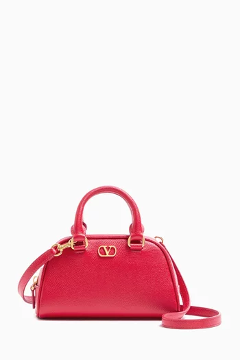 Mini Bowling Bag in Grainy Calfskin