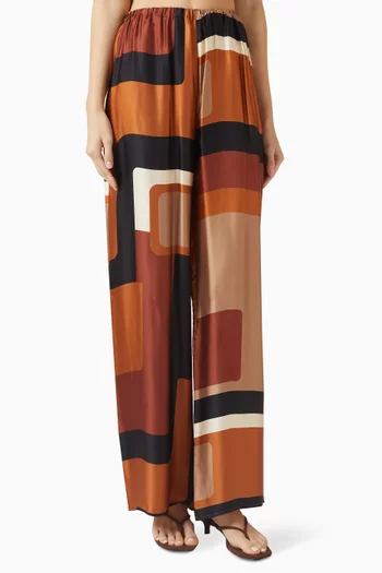 Jensen Wide-leg Pants in Viscose Blend