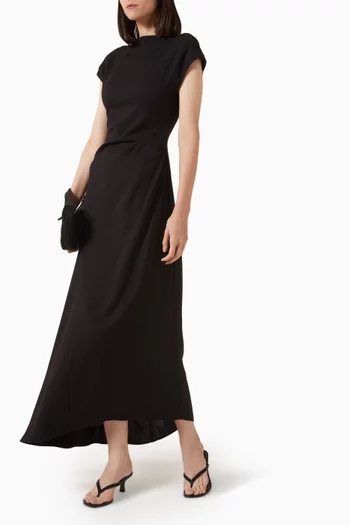 فستان زايا طويل كريب