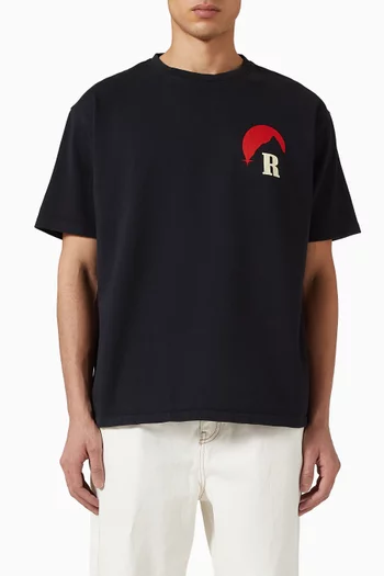 تي شيرت بطبعة مون لايت ريجاتا قطن