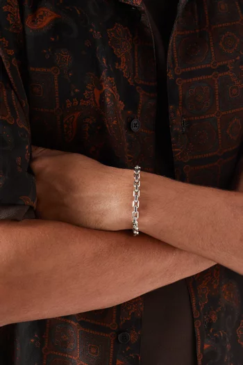 سوار ستريم لاين بحلقات متصلة فضة إسترلينية، 5.5 مم