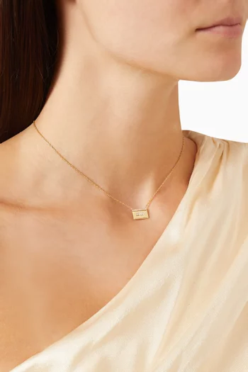 قلادة بدلاية مرصعة بكريستال فضة إسترلينية مطلية ذهب