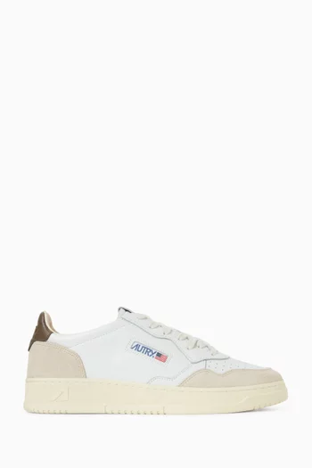 Medalist Low Sneakers in Leather & Suede