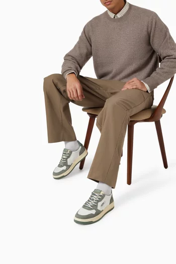 Medalist Low Sneakers in Leather & Suede