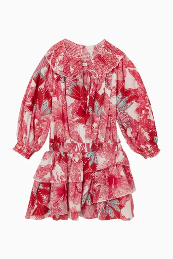 فستان قصير أنا قطن لامع