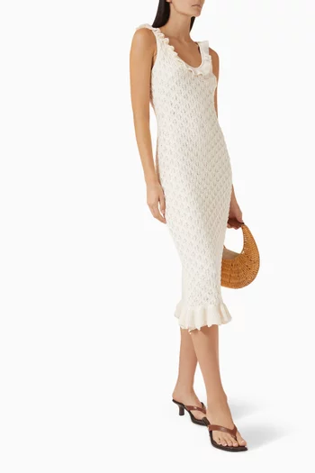 Sabine Mini Dress in Pointelle-knit