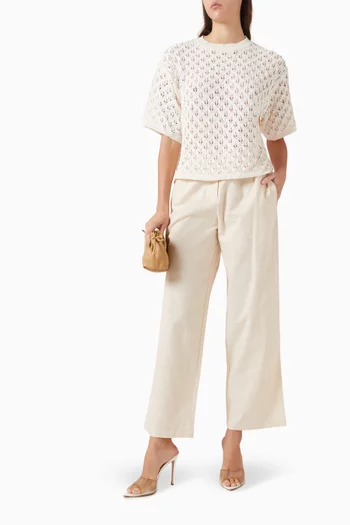 Noeme Relaxed-fit Pants in Cotton-linen